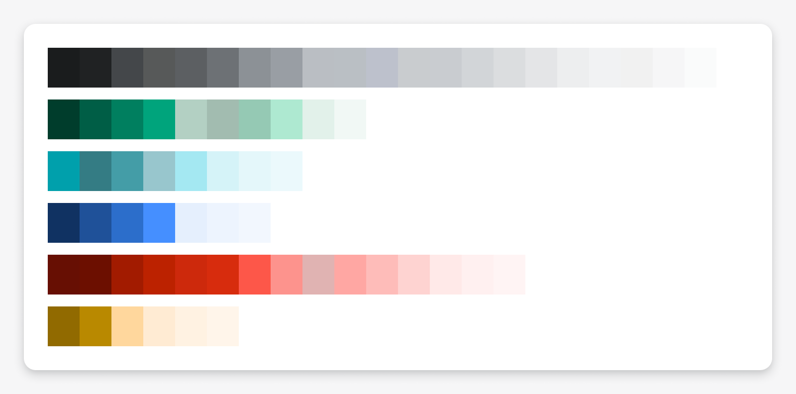 image of old color palette